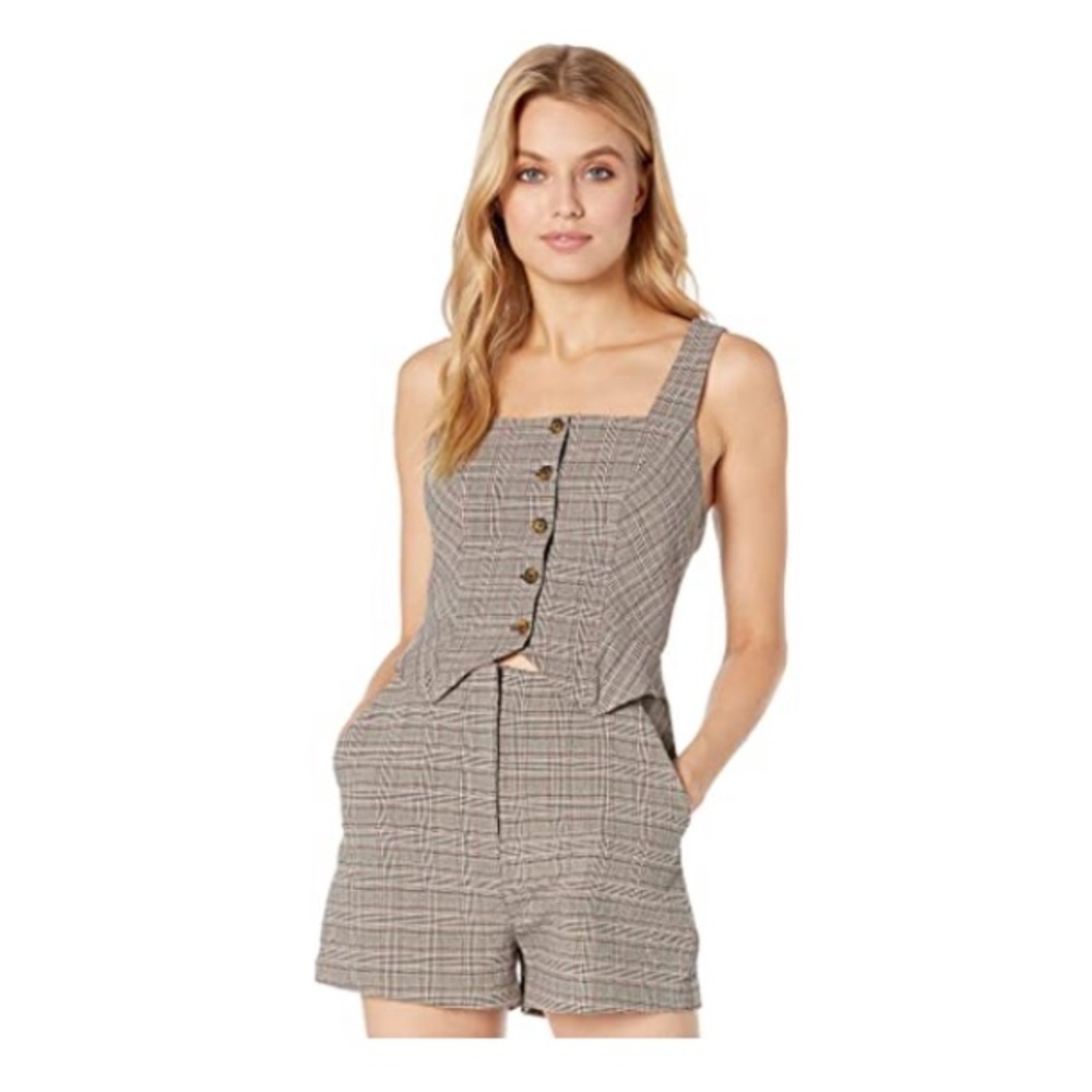 BCBGENERATION Square Neck Sleeveless Romper